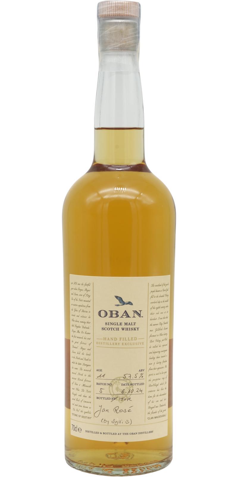 Oban 11-year-old  Hand Filled Distillery Exclusive