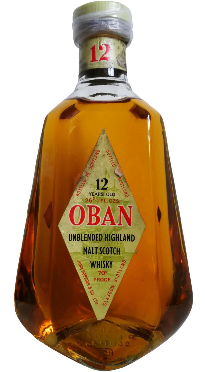 Oban 12-year-old  Unblended Highland Malt Scotch Whisky