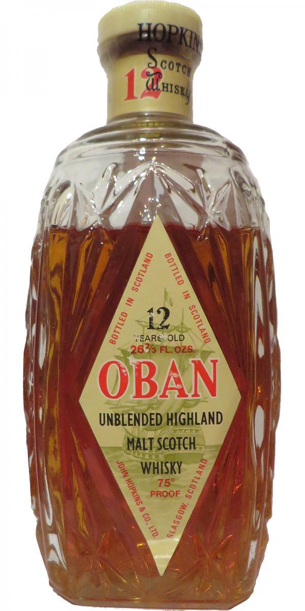 Oban 12-year-old  Unblended Highland Malt Scotch Whisky