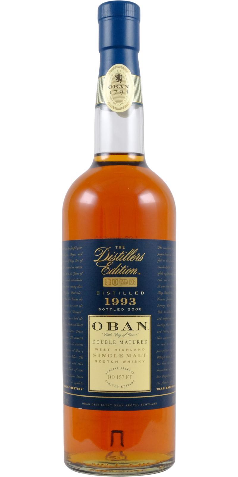 Oban 1993  The Distillers Edition
