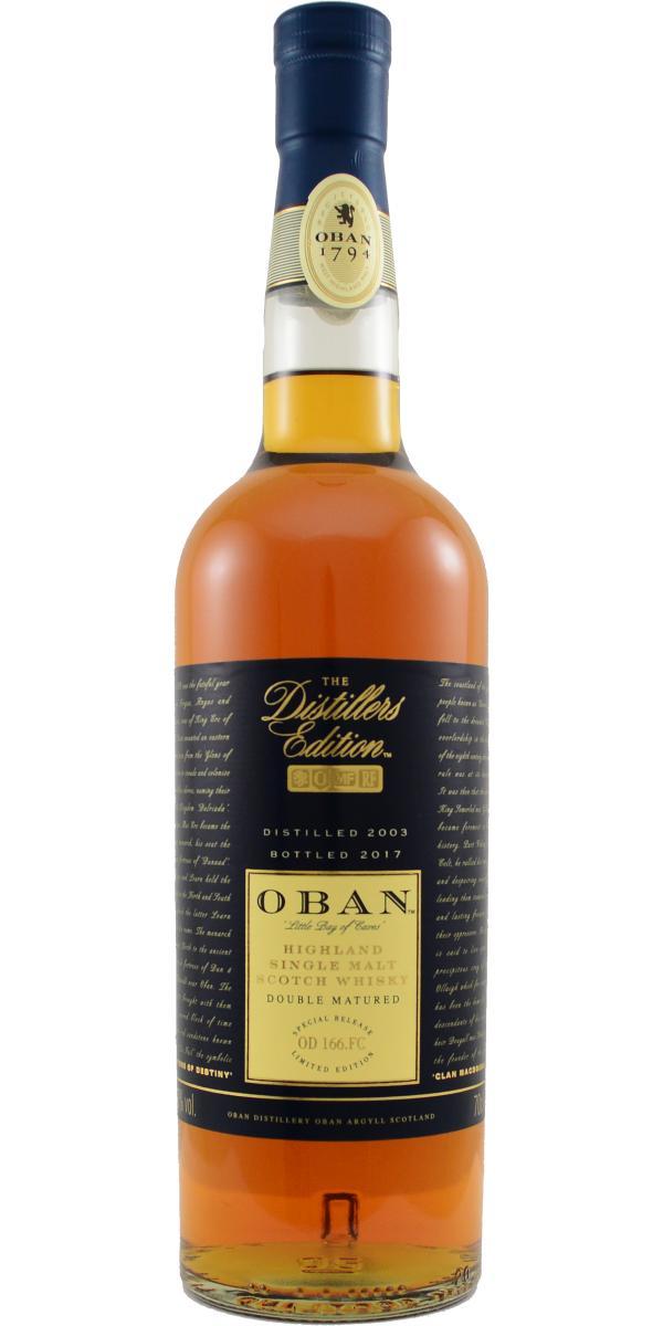 Oban 2003  The Distillers Edition
