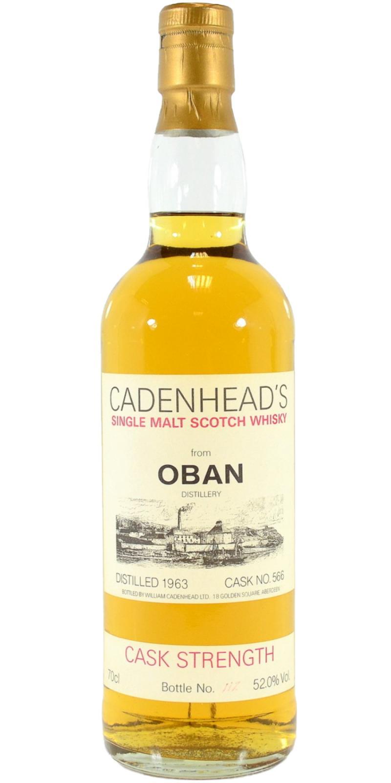 Oban 1963 CA  Distillery Label