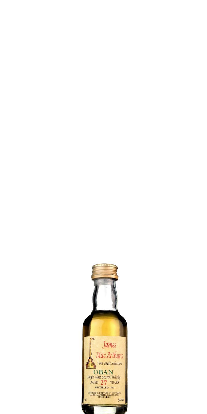 Oban 1963 JM  Fine Malt Selection - Miniature