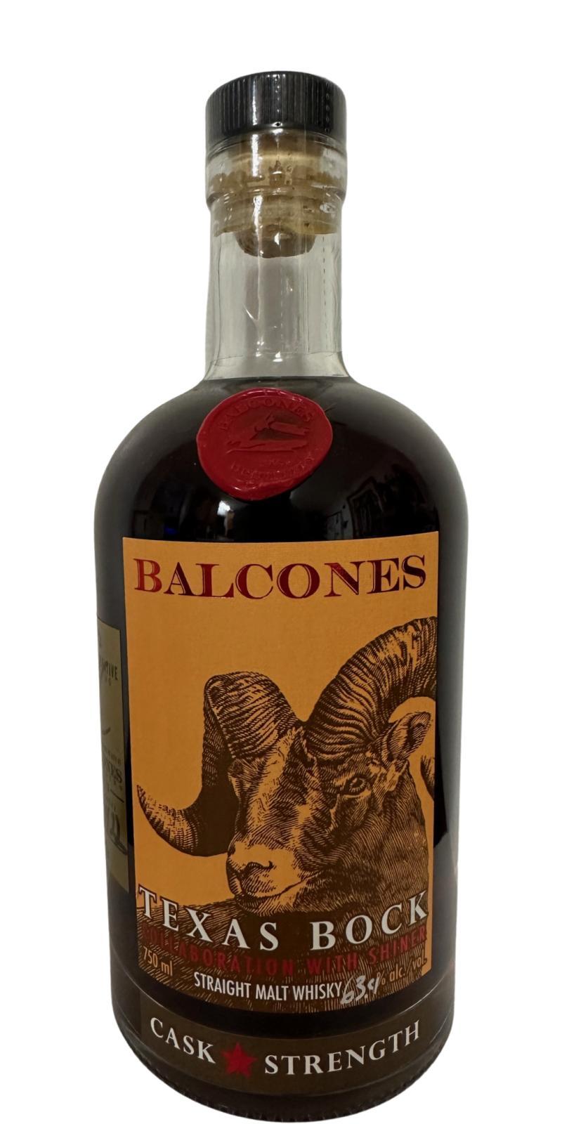 Balcones Texas Bock Cask Strength Collaboration with Shiner - Straight Malt Whisky