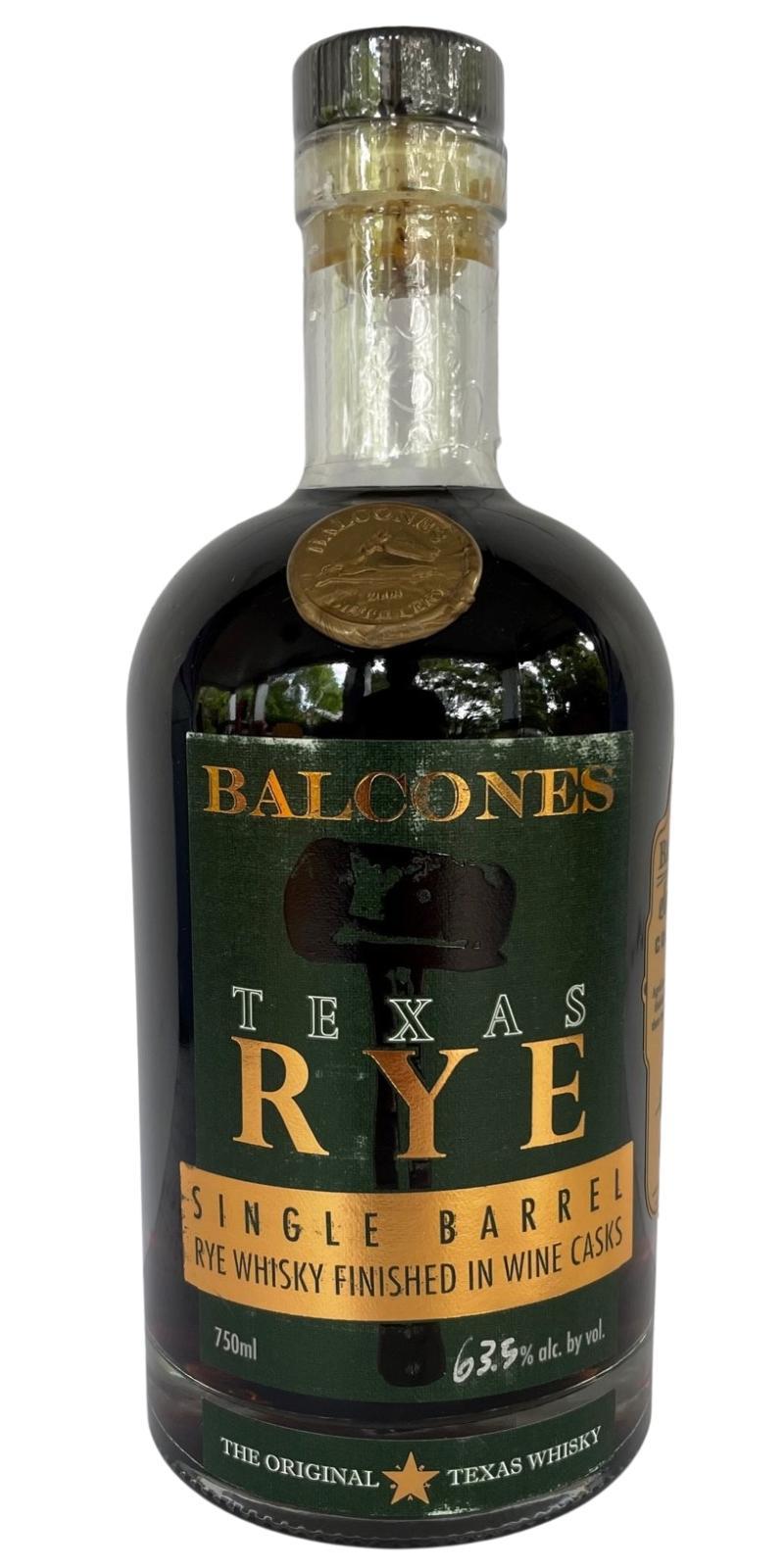 Balcones Texas Rye Single Barrel