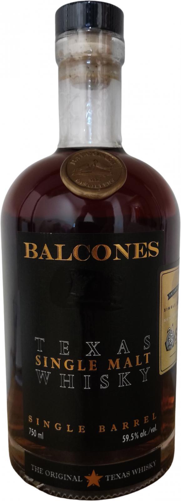 Balcones Texas Single Malt Whisky Single Barrel