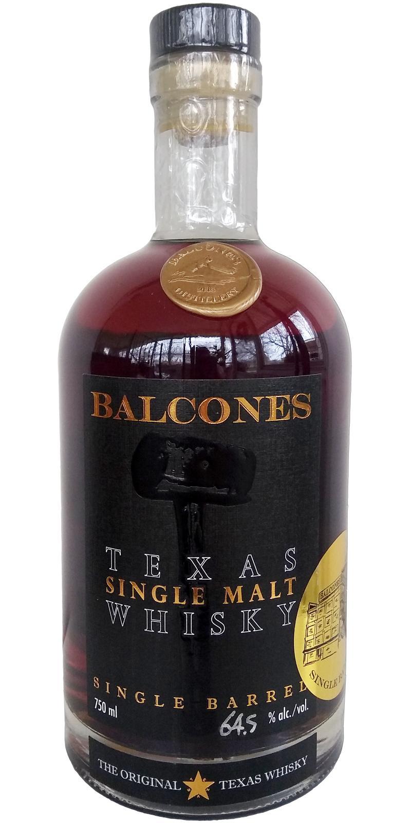 Balcones Texas Single Malt Whisky Single Barrel