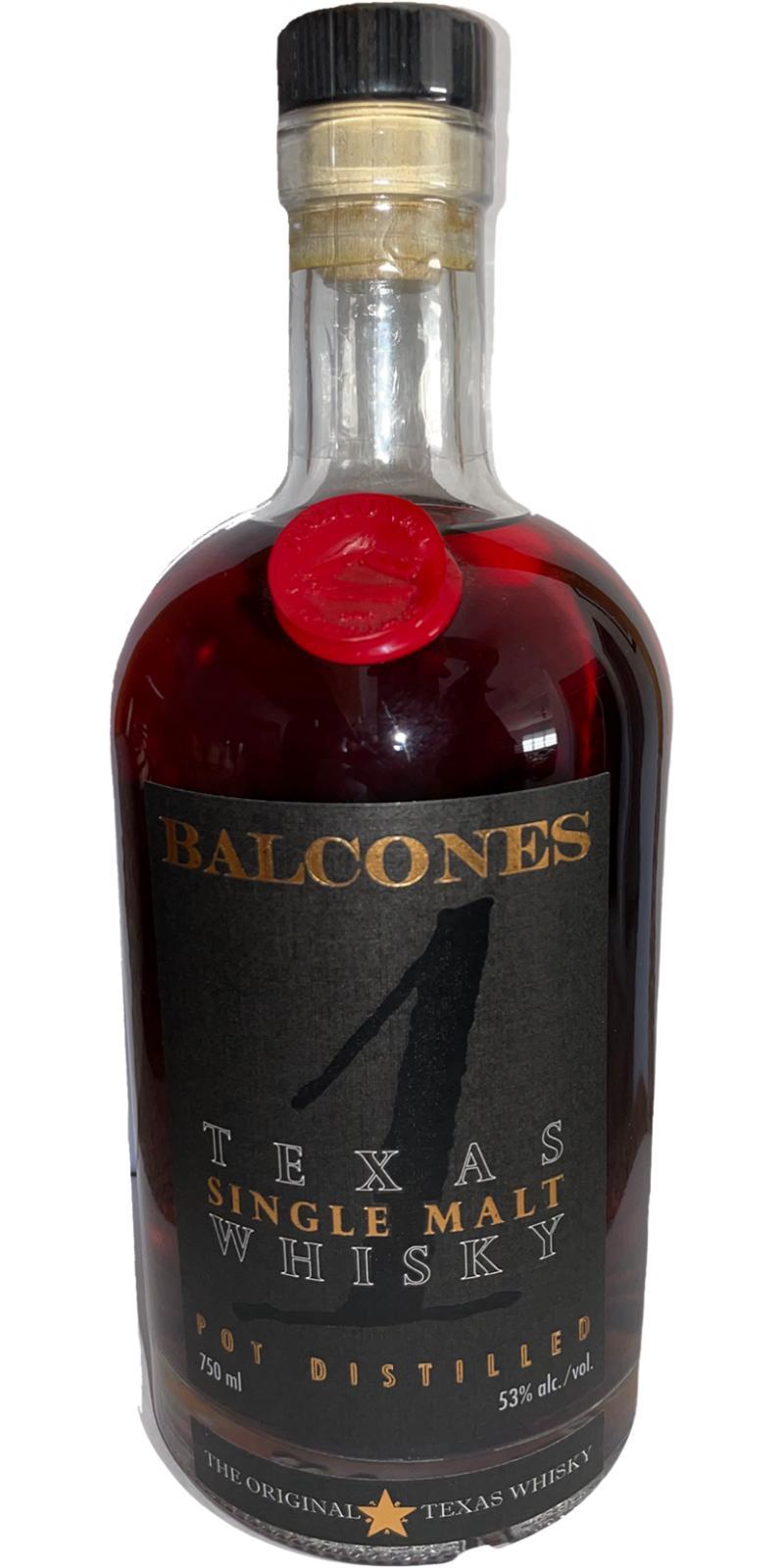 Balcones Texas Single Malt Whisky "1" Pot Distilled