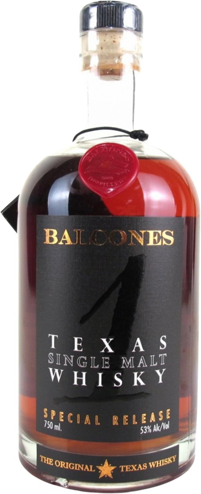 Balcones Texas Single Malt Whisky '1' Special Release