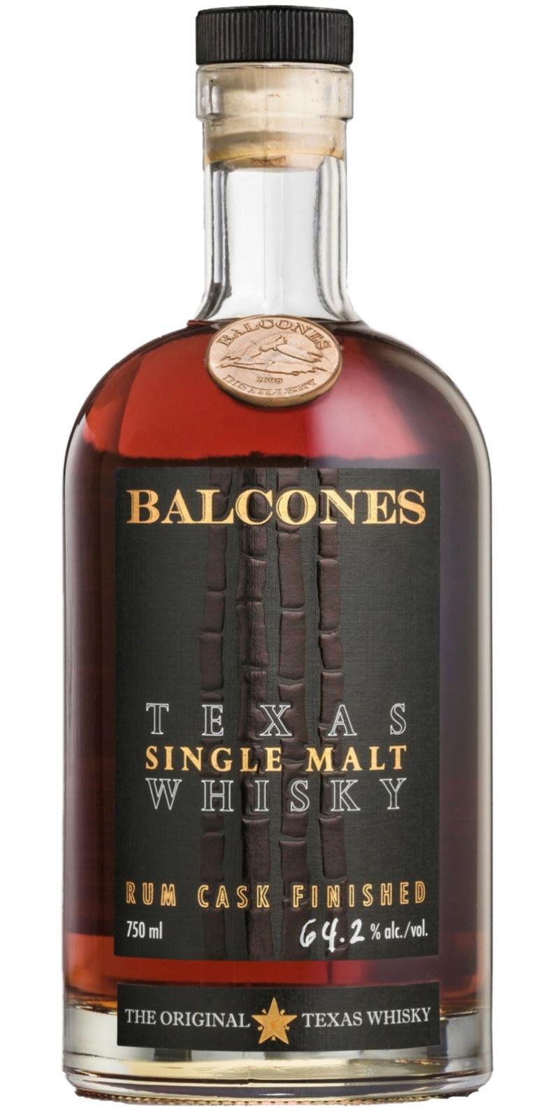 Balcones Texas Single Malt Whisky '1' Rum Cask Finished