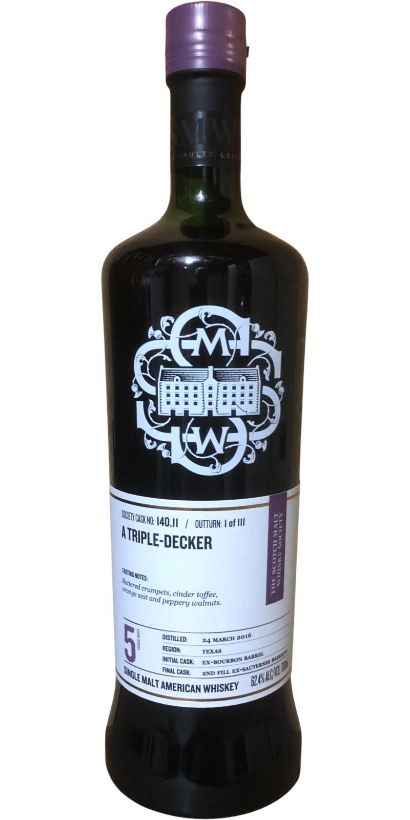 Balcones 2016 SMWS 140.11 A triple-decker