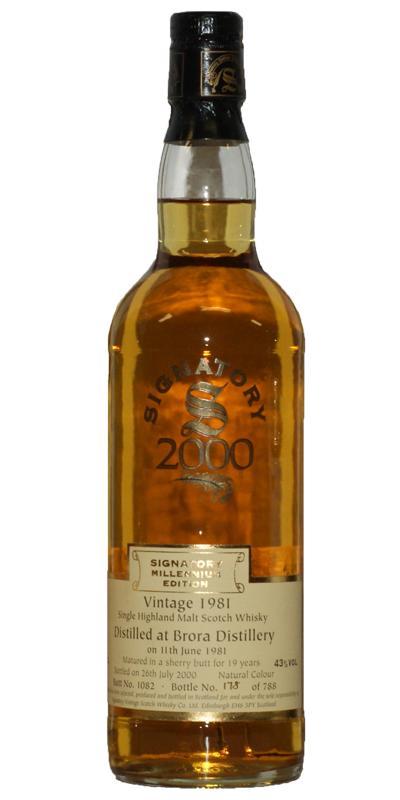 Brora 1981 SV Millennium Edition