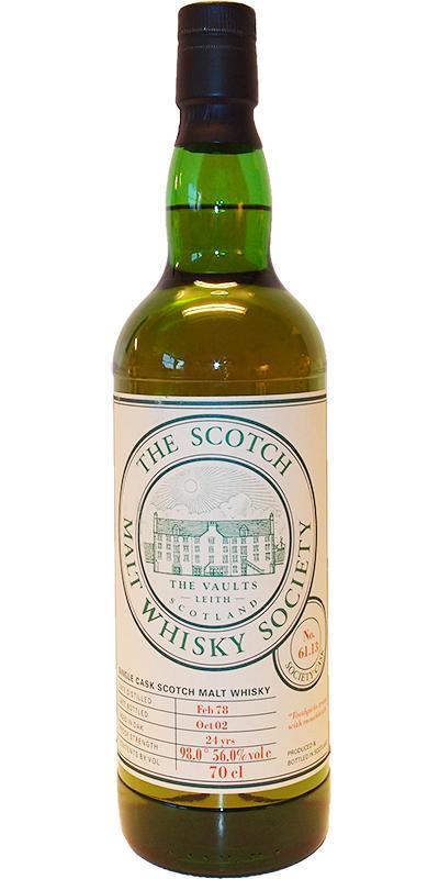 Brora 1978 SMWS 61.13 Toothpicks treated with mouthwash