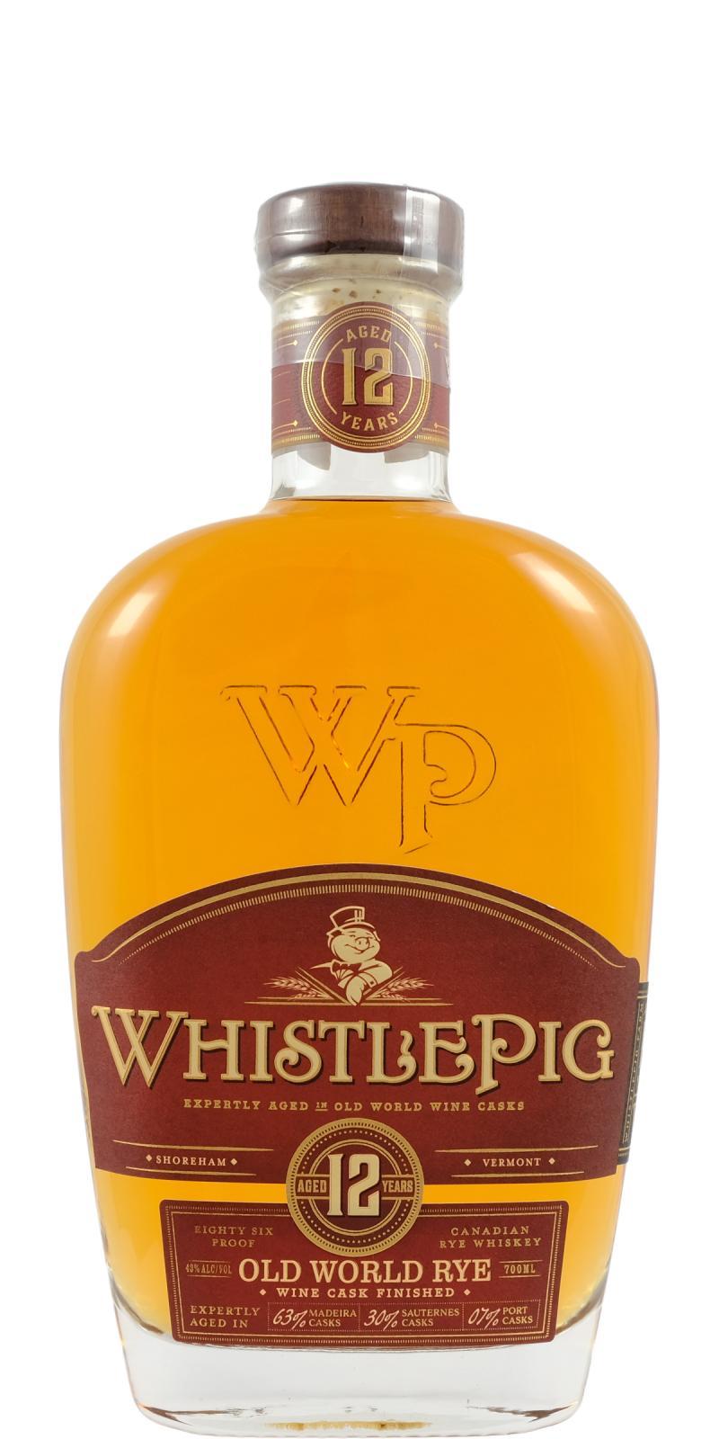 WhistlePig 12-year-old  Old World Rye