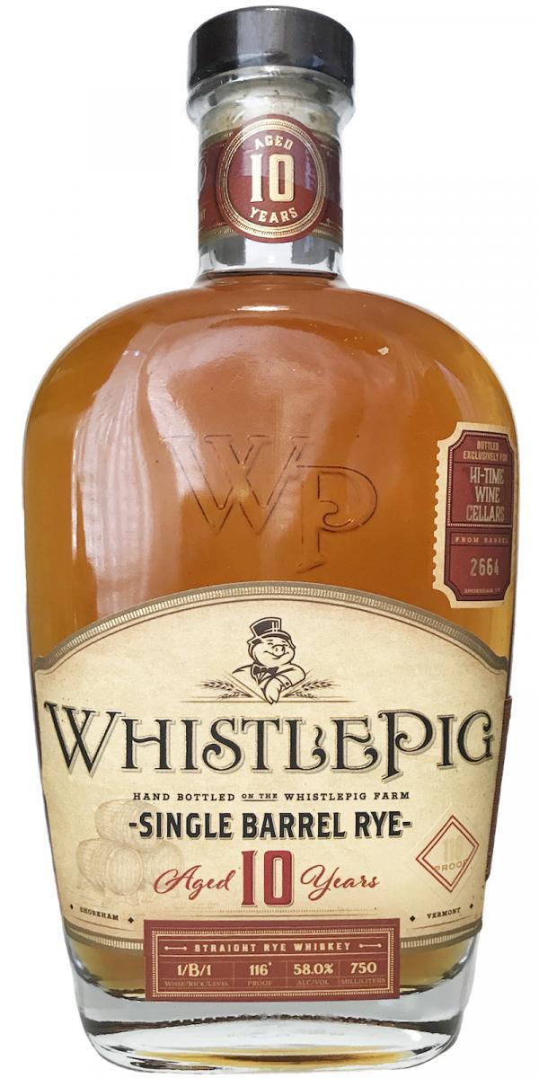 WhistlePig 10-year-old  Single Barrel Rye