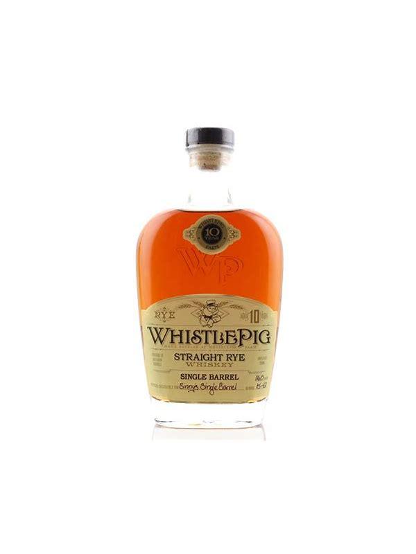WhistlePig 10-year-old  Straight Rye Whiskey - Single Barrel