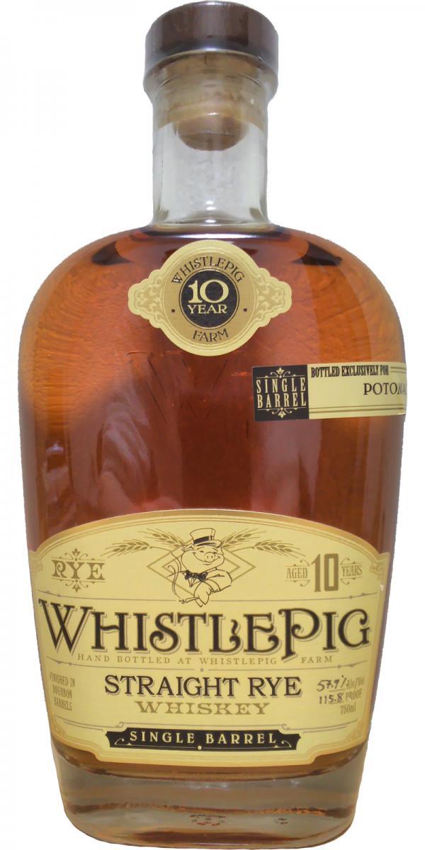WhistlePig 10-year-old  Straight Rye Whiskey