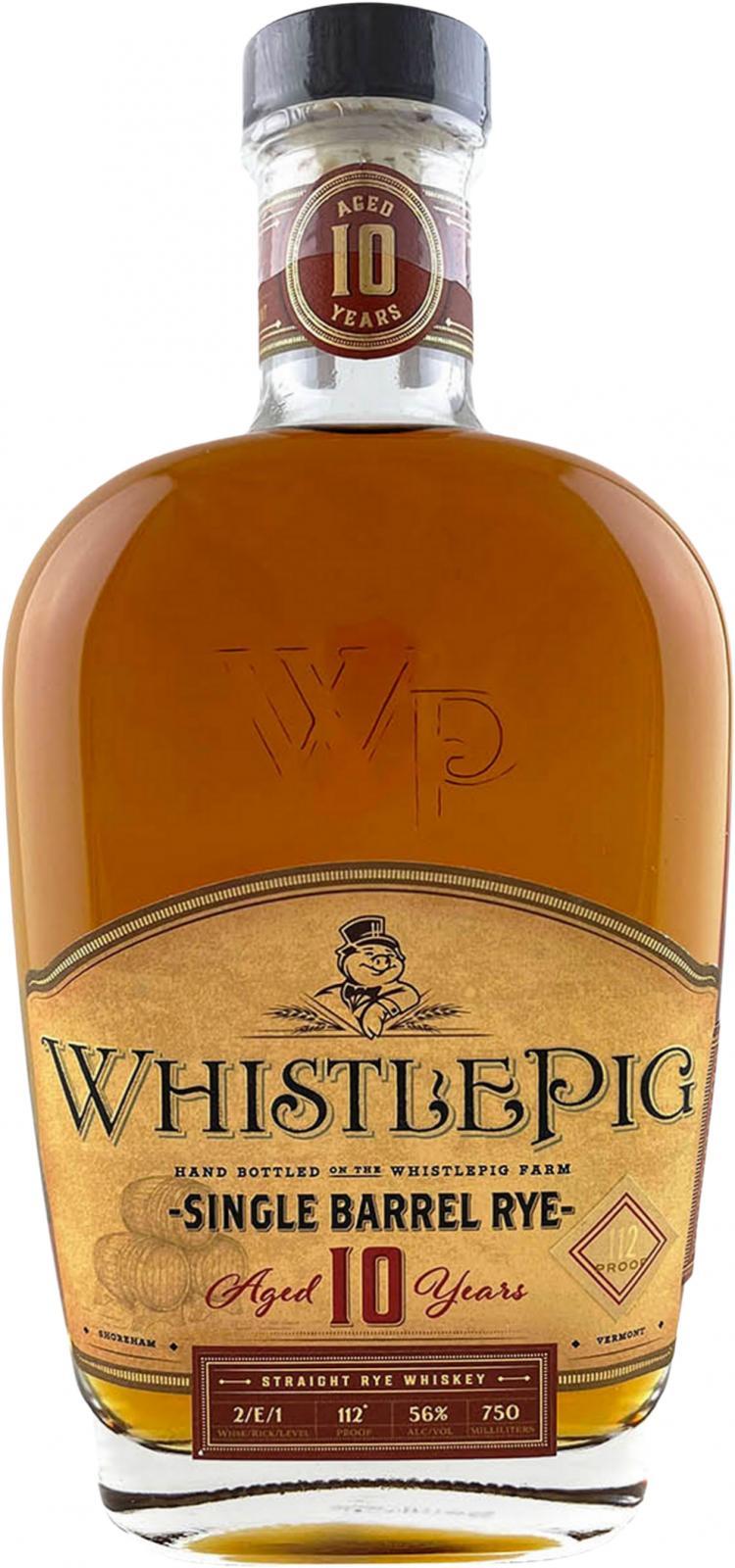 WhistlePig 10-year-old  Single Barrel
