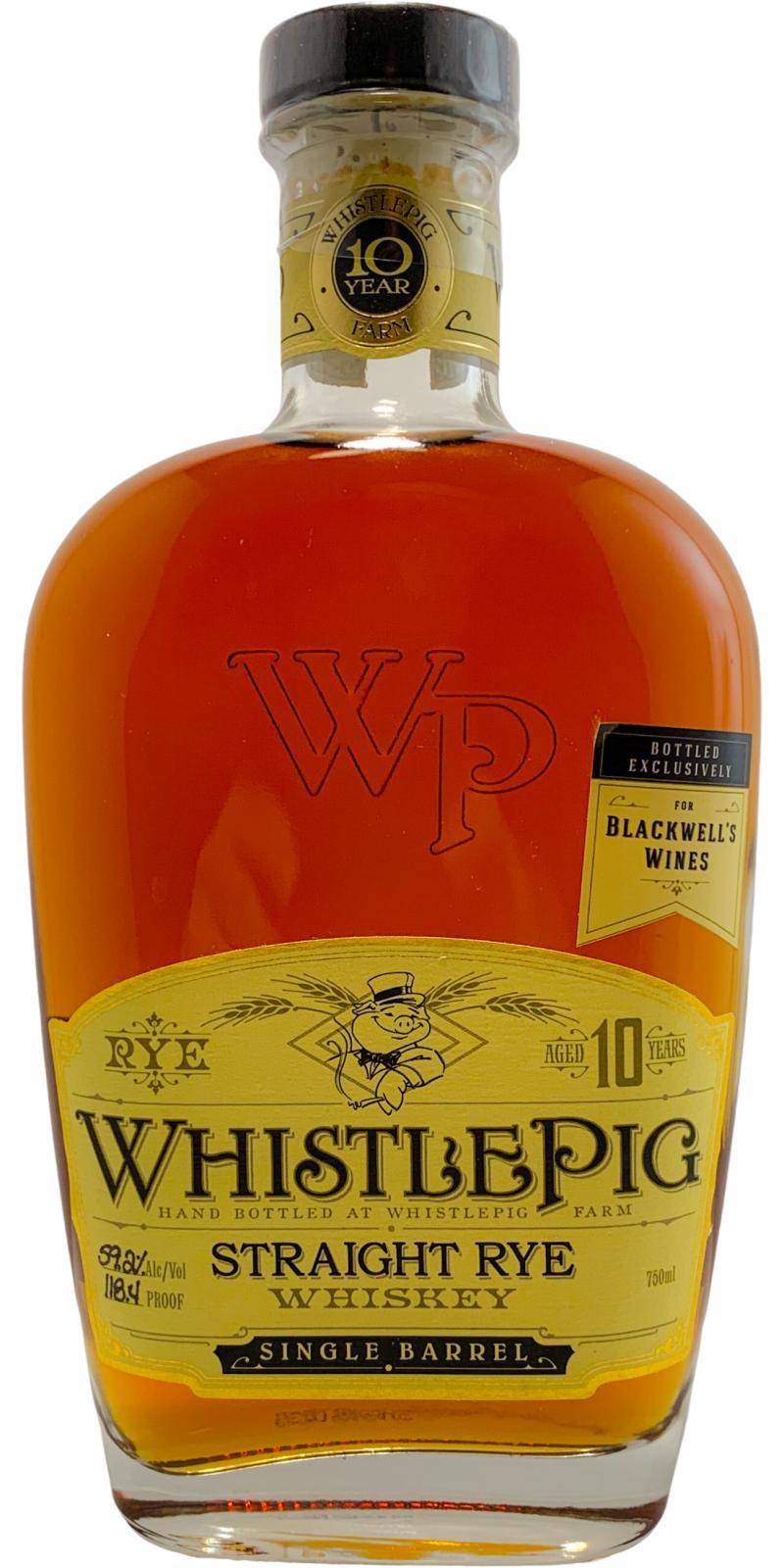 WhistlePig 10-year-old  Single Barrel