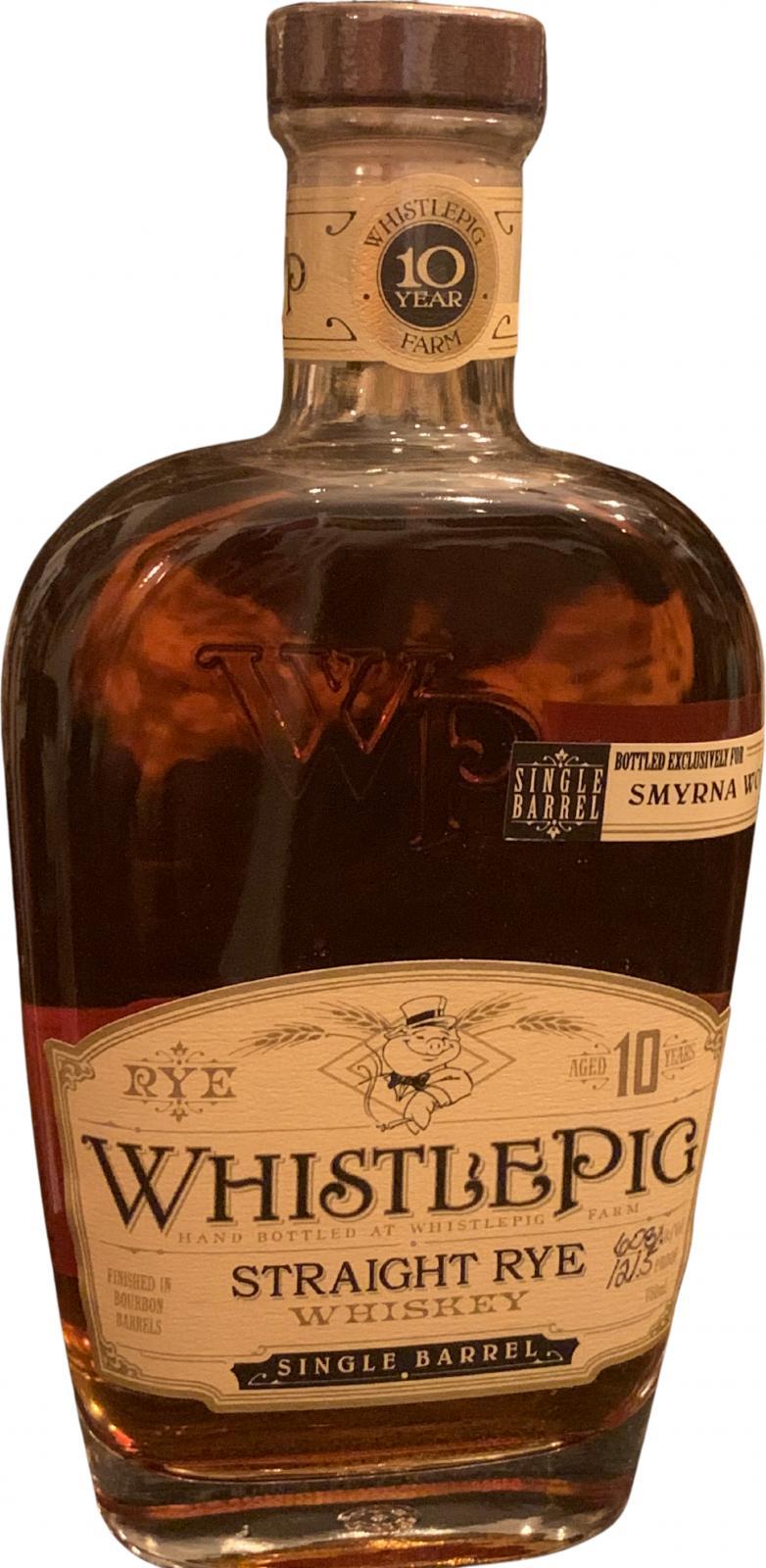WhistlePig 10-year-old  Straight Rye Whisky