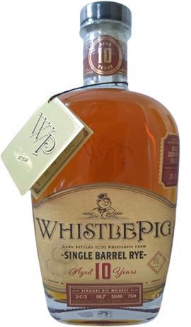 WhistlePig 10-year-old  Single Barrel Rye