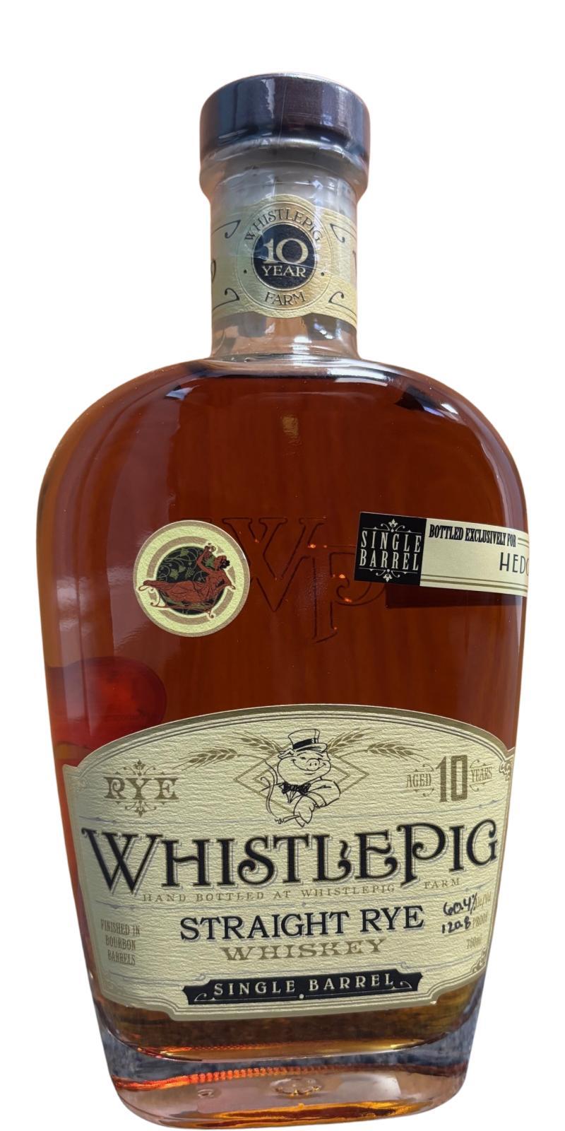 WhistlePig 10-year-old  Single Barrel