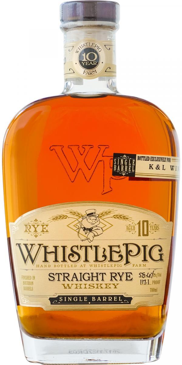 WhistlePig 10-year-old  Straight Rye Whiskey
