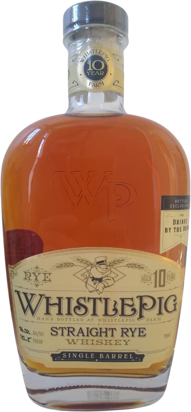 WhistlePig 10-year-old  Drinks by the Dram Exclusive