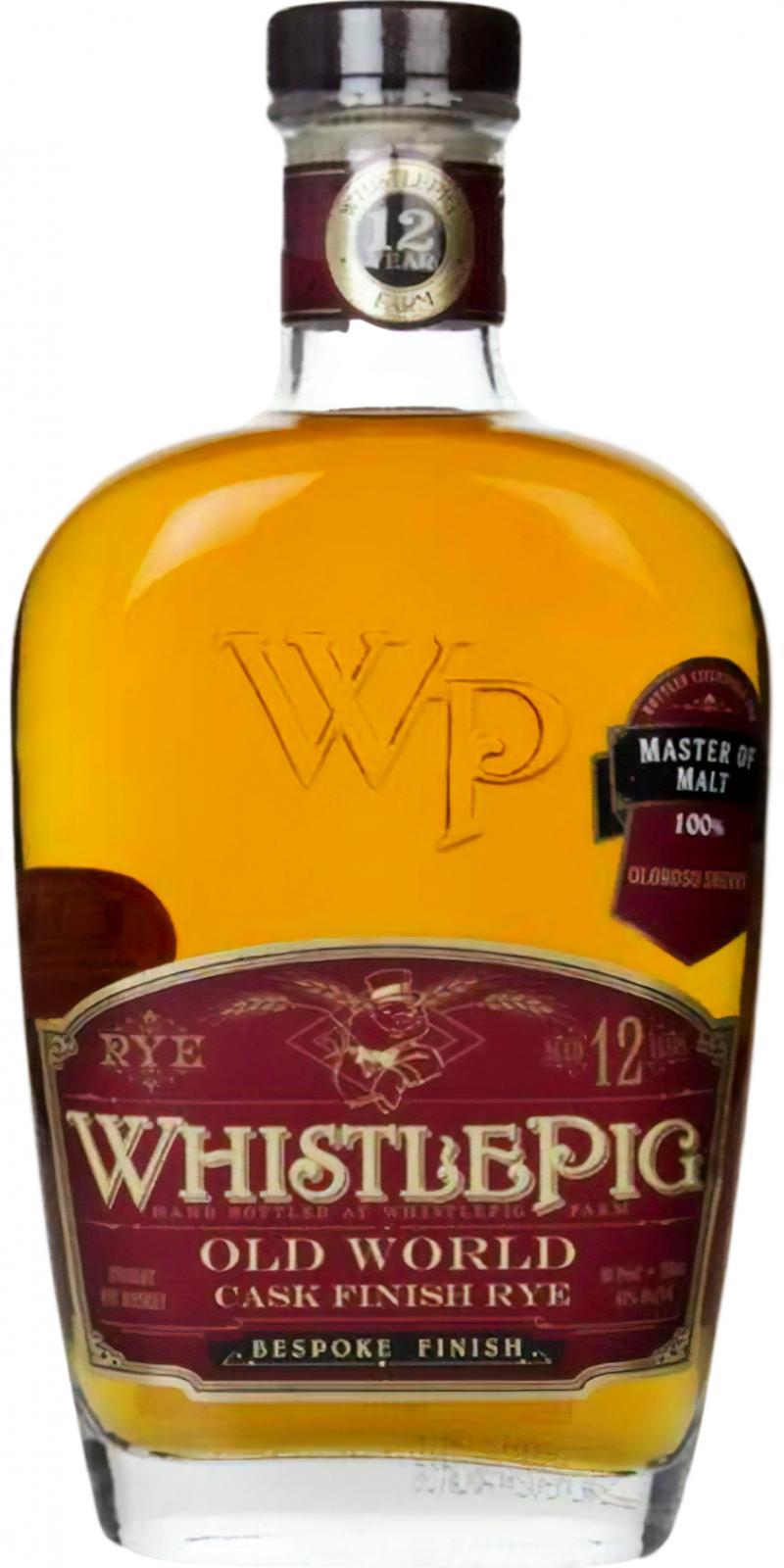 WhistlePig 12-year-old  Old World - Cask Finish Rye