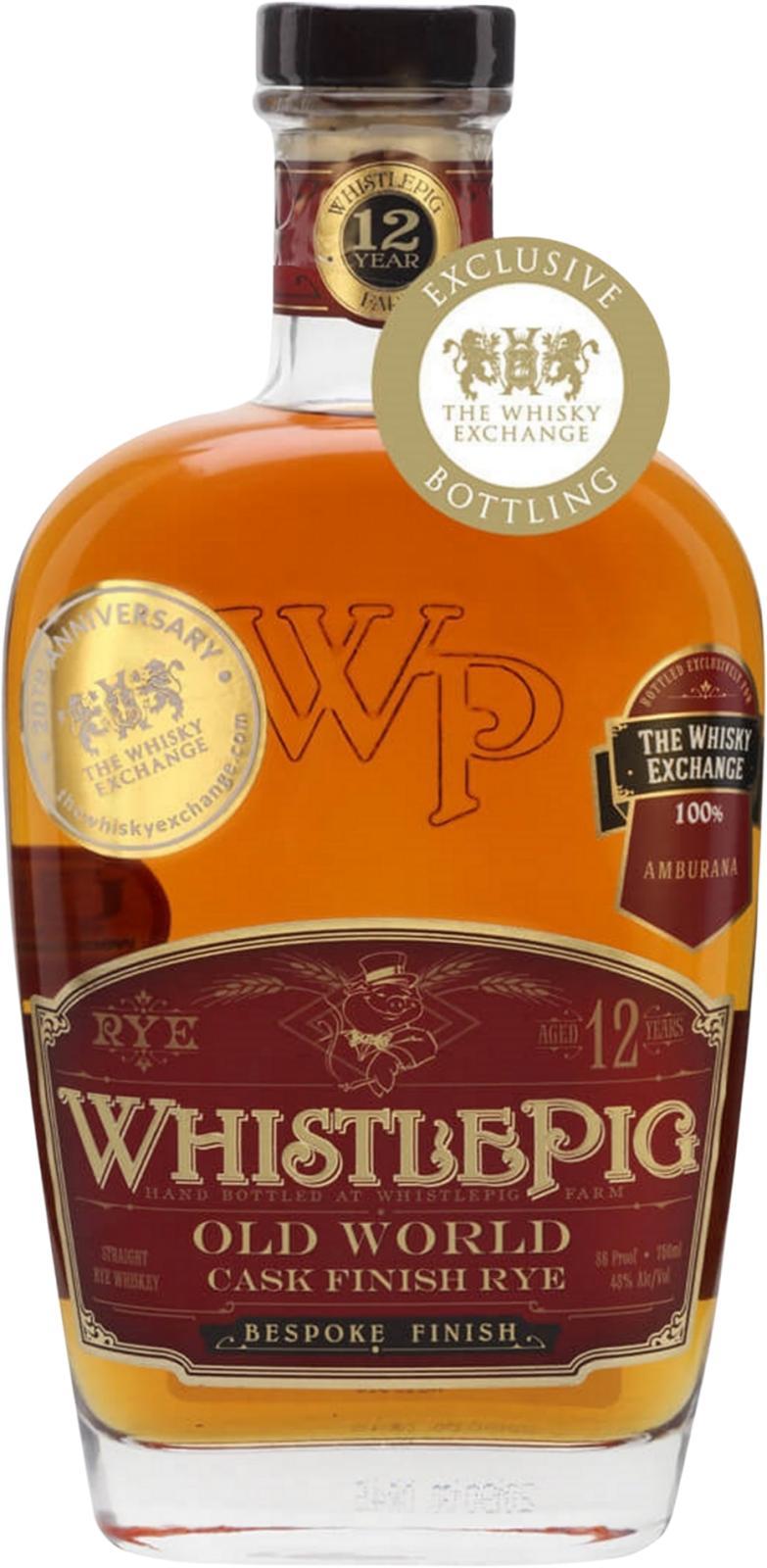 WhistlePig 12-year-old  Old World - Cask Finish Rye