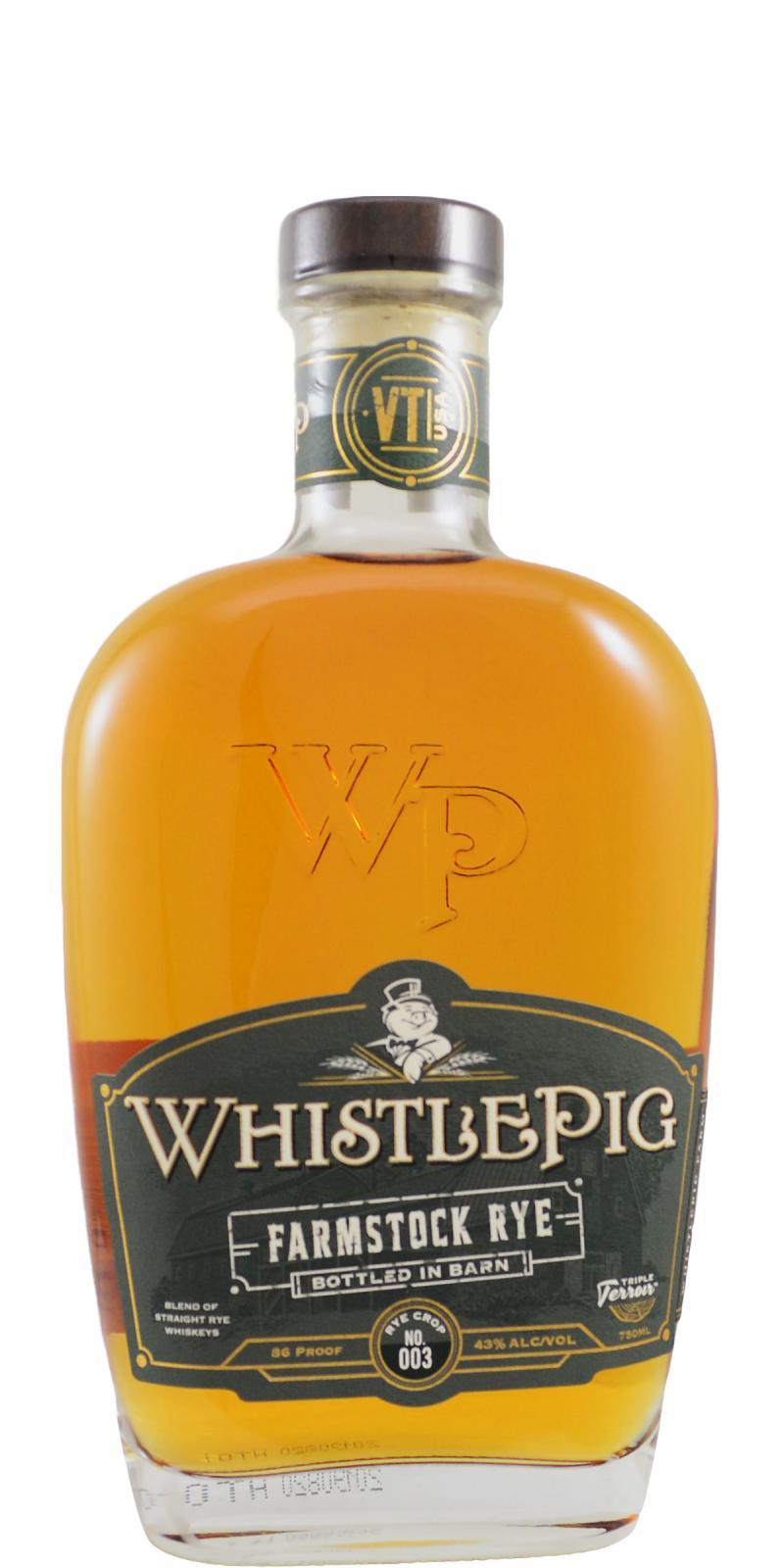 WhistlePig Farmstock Rye  Rye Crop - No. 003