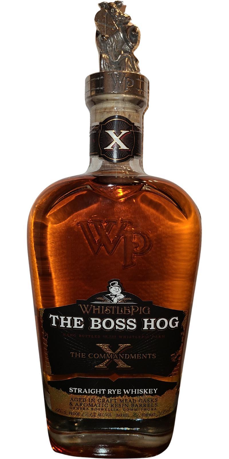 WhistlePig The Boss Hog  10th Edition - The Commandments
