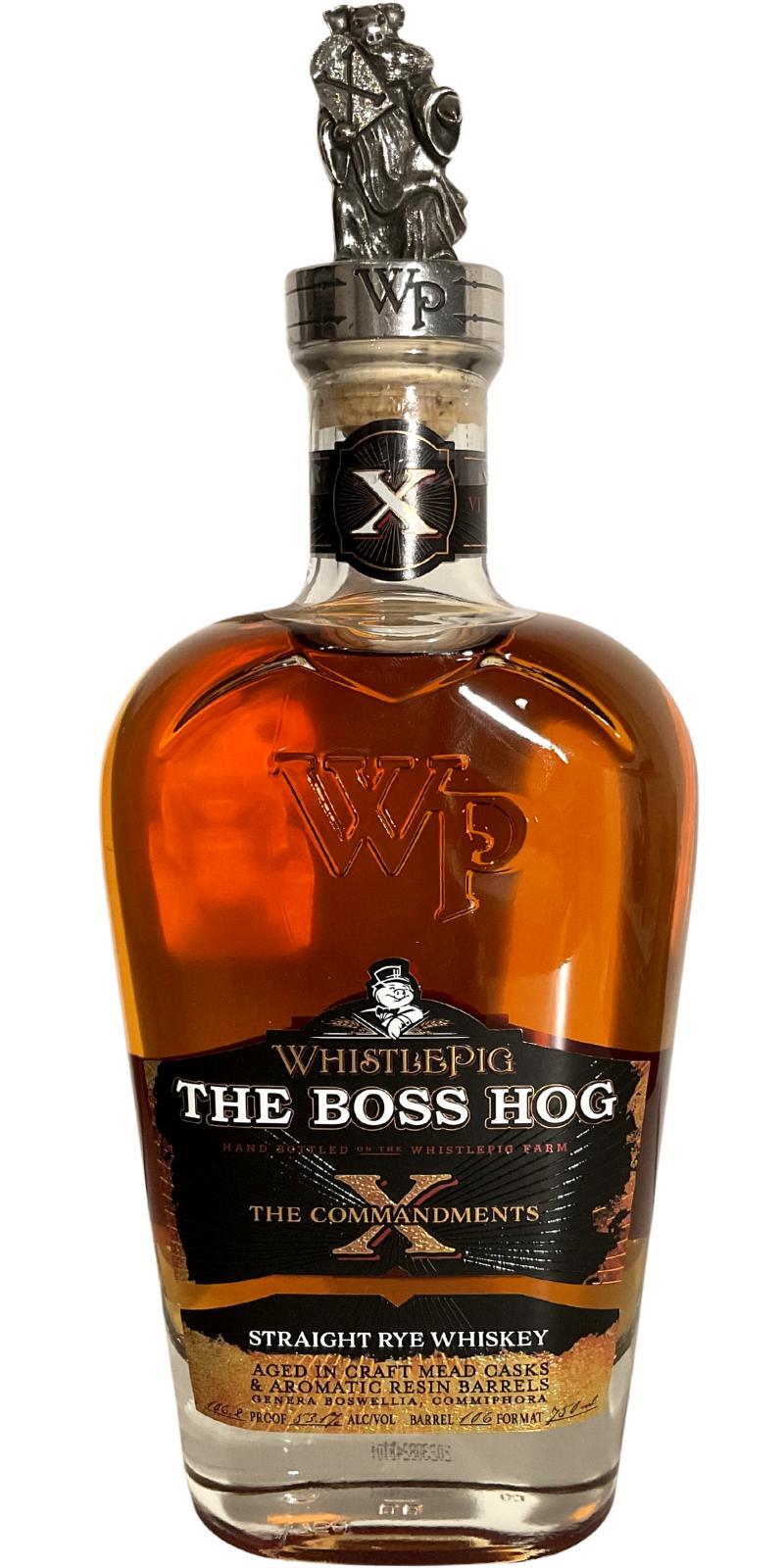 WhistlePig The Boss Hog  10th Edition - The Commandments