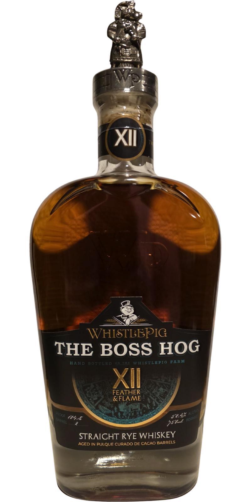WhistlePig The Boss Hog - 12th Edition  Feather and Flame