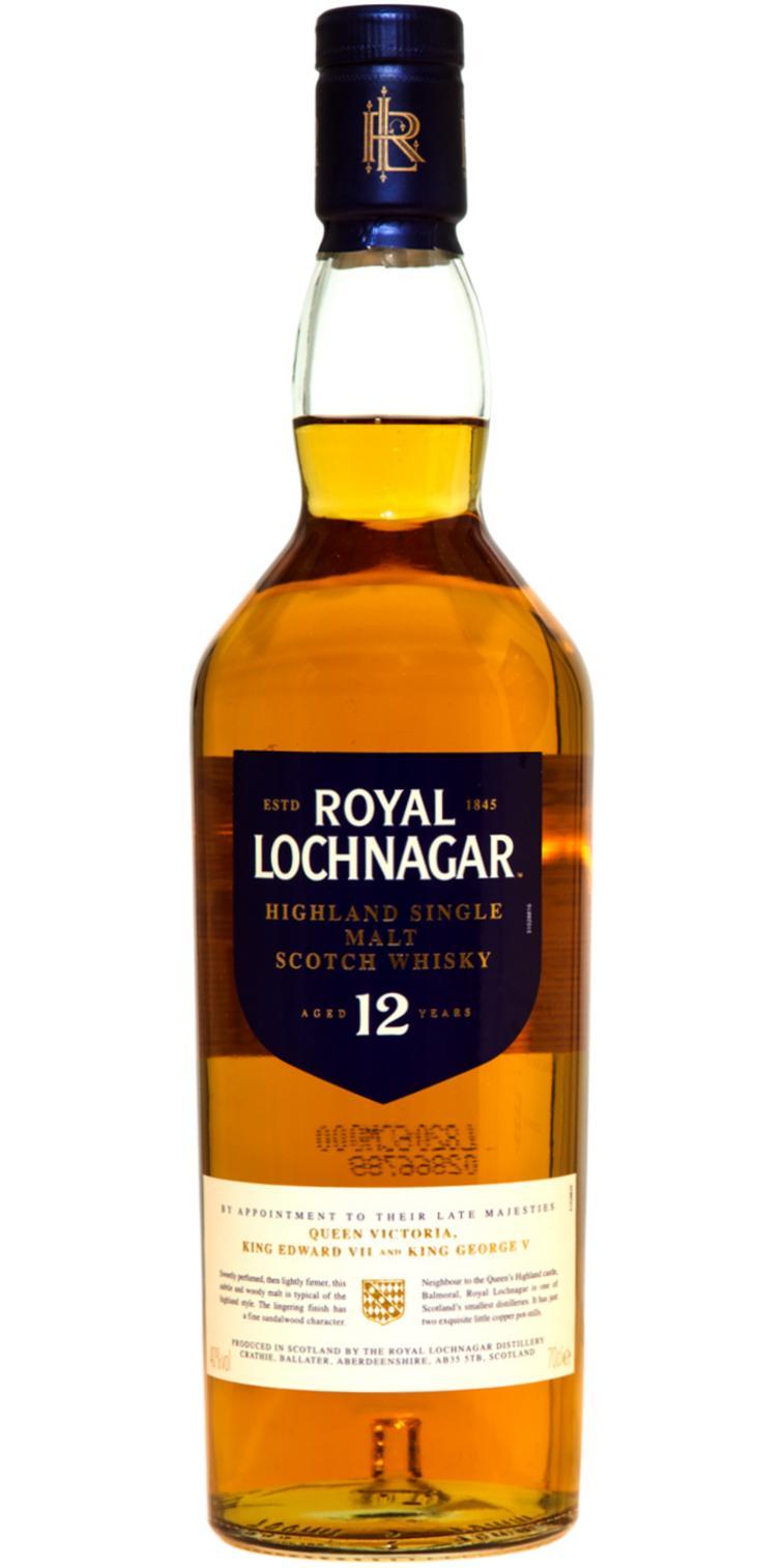 Royal Lochnagar 12-year-old  Blue Coat of Arms Label