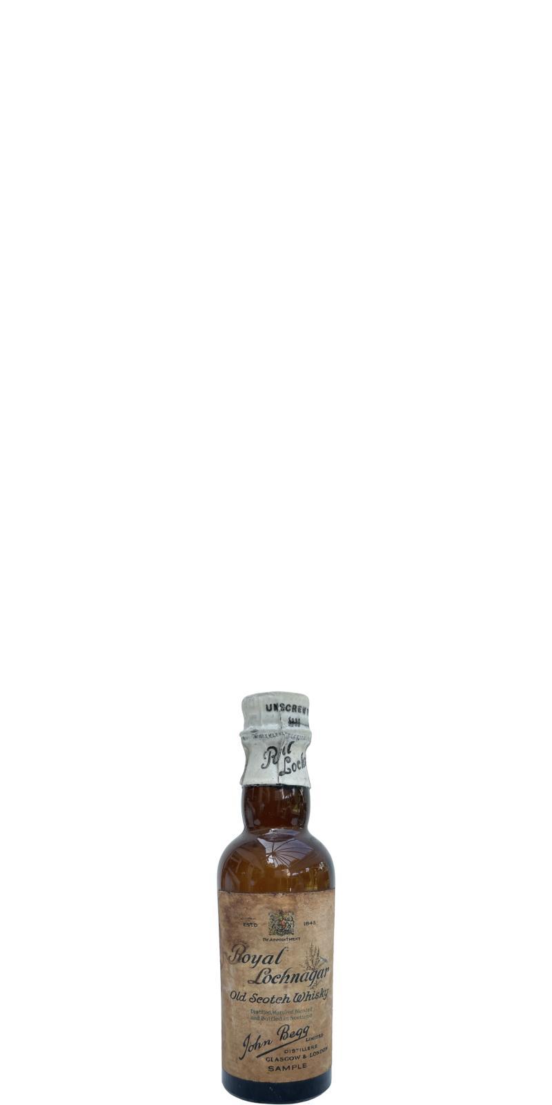 Royal Lochnagar Old scotch whisky