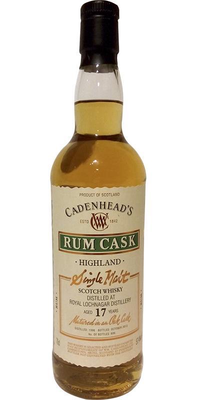Royal Lochnagar 1996 CA  Wood Range - Rum Cask
