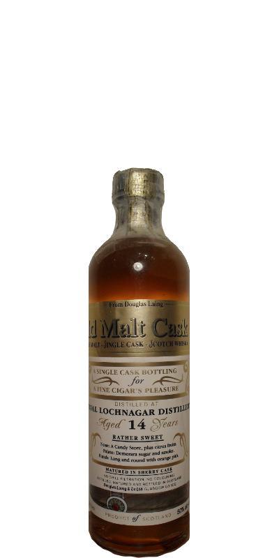Royal Lochnagar 14-year-old DL  The Old Malt Cask - Cigar Malt