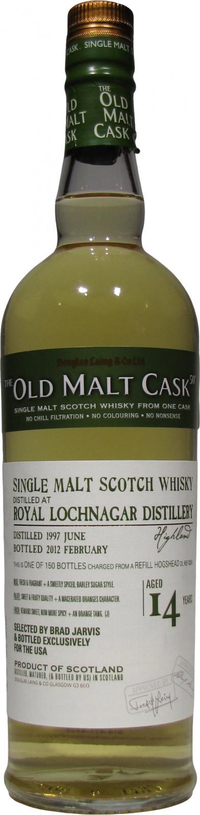 Royal Lochnagar 1997 DL  The Old Malt Cask