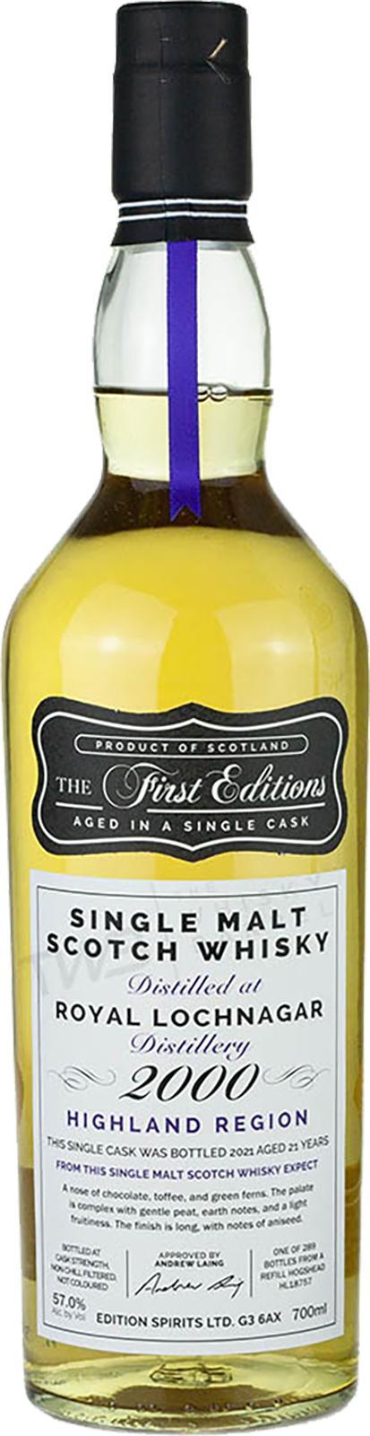 Royal Lochnagar 2000 ED  The First Editions