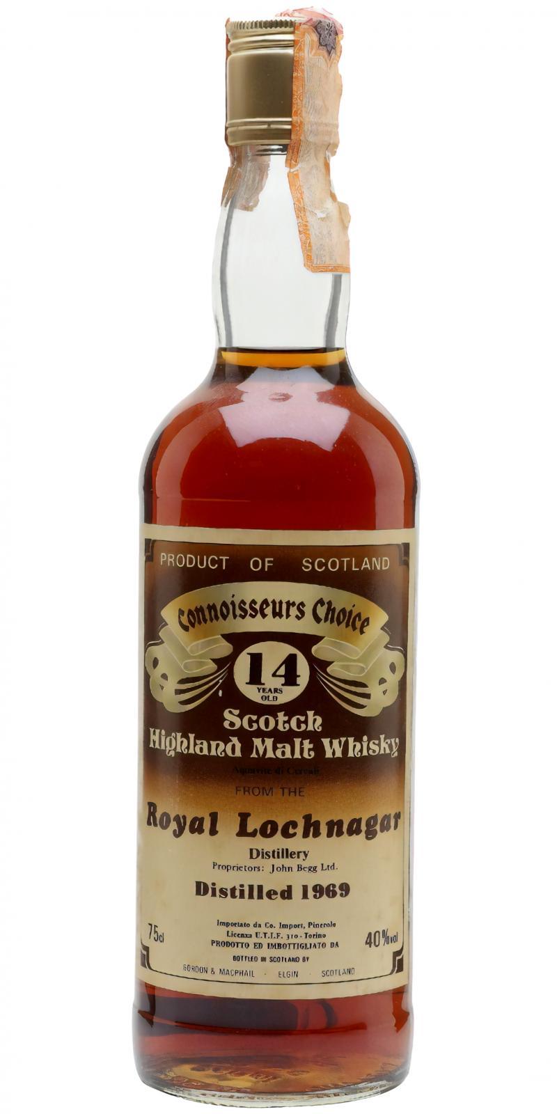 Royal Lochnagar 1969 GM  Connoisseurs Choice