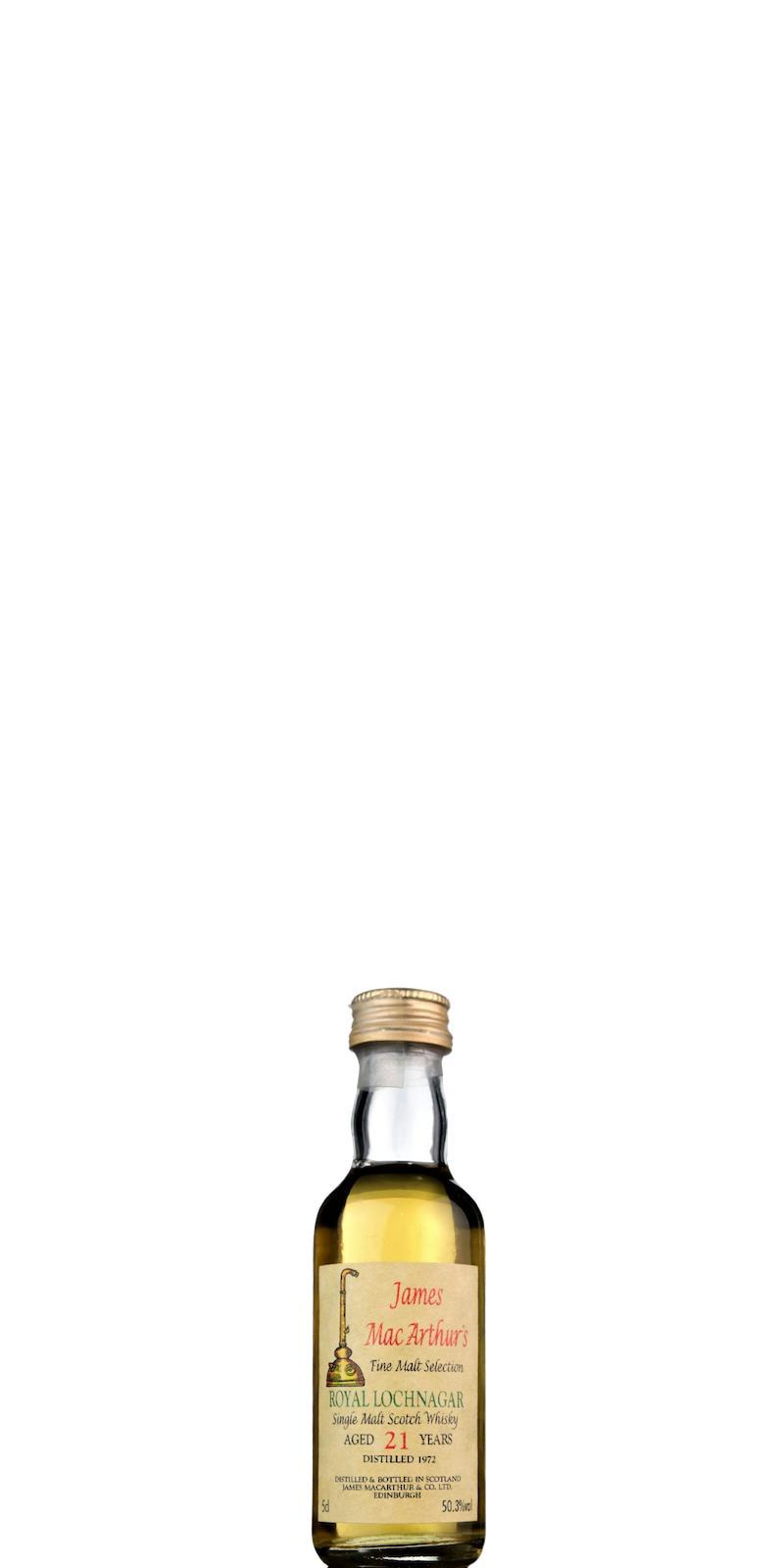 Royal Lochnagar 1972 JM  Fine Malt Selection - Miniature