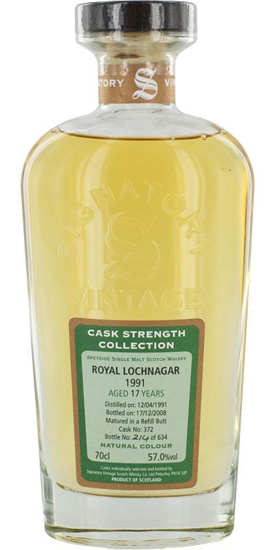Royal Lochnagar 1991 SV  Cask Strength Collection