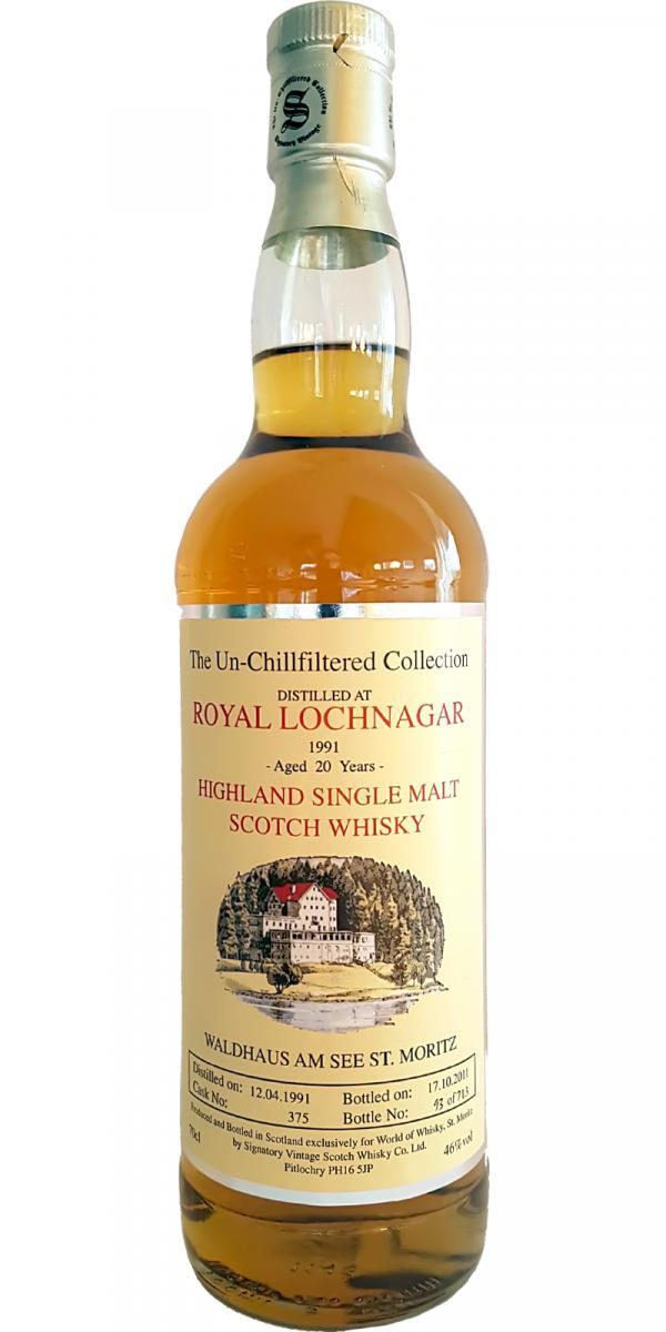 Royal Lochnagar 1991 SV  The Un-Chillfiltered Collection