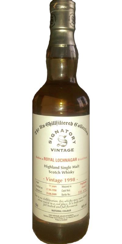 Royal Lochnagar 1998 SV  The Un-Chillfiltered Collection