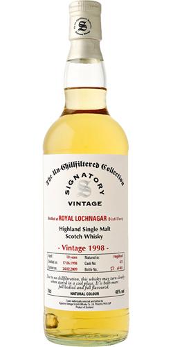 Royal Lochnagar 1998 SV  The Un-Chillfiltered Collection