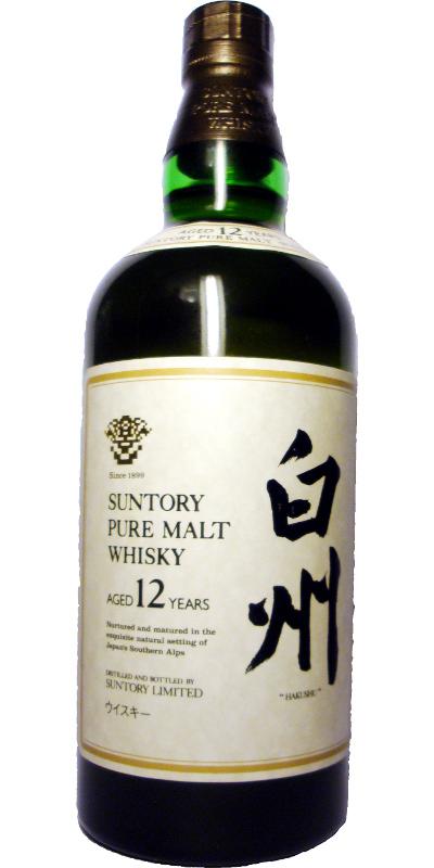 Hakushu 12-year-old  Suntory Pure Malt Whisky
