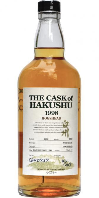 Hakushu 1998  The Cask of Hakushu