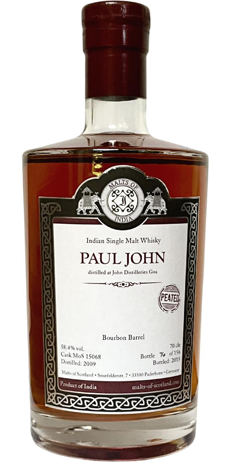 Paul John 2009 MoS  Peated