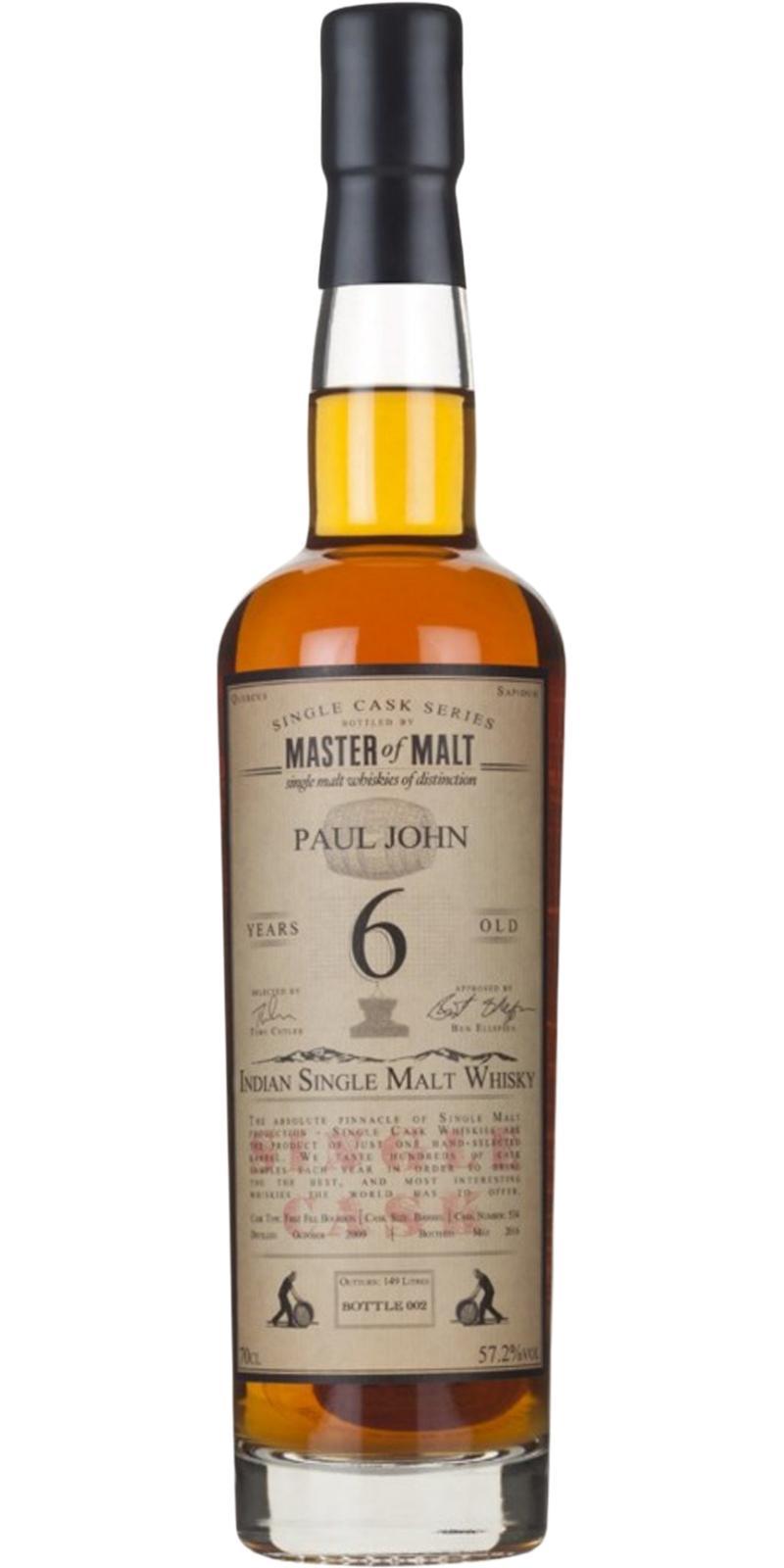 Paul John 2009 MoM  Single Cask Series